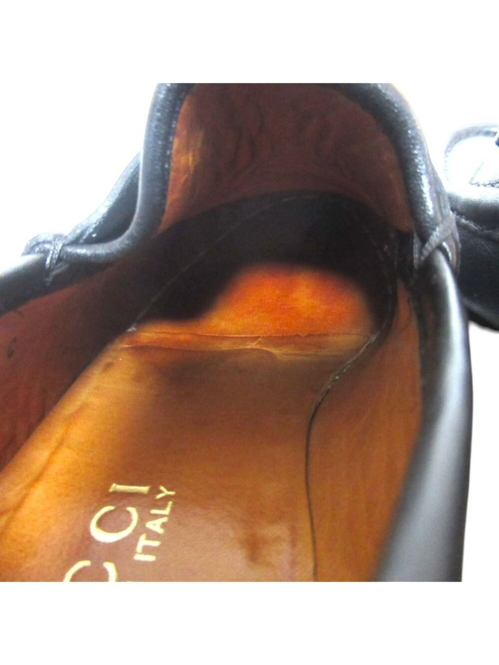 Gucci Horsebit Loafers Shoes 36c Black Gold - Picture 7 of 10